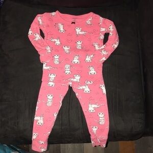 4 for $25 
Carters kitty cat PJ set